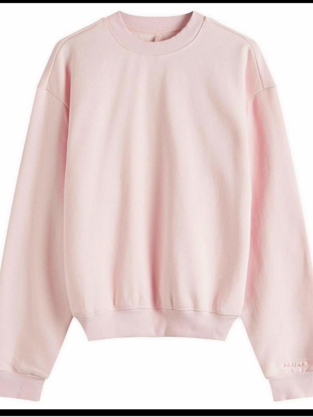 SKIMS Cotton Fleece Classic Crewneck Sweatshirt Pink